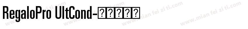 RegaloPro UltCond字体转换